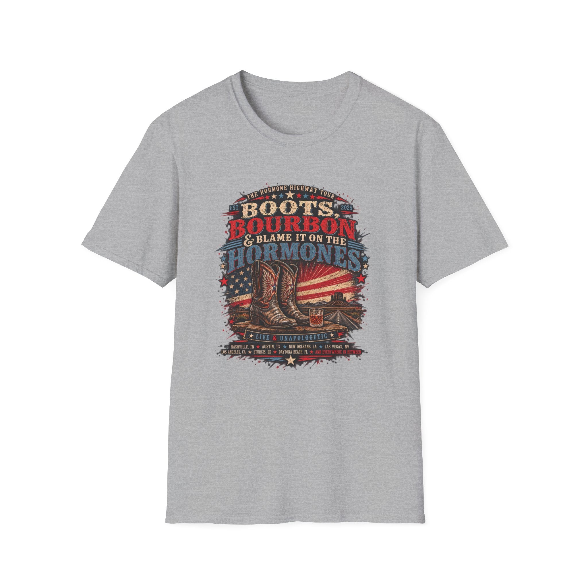 Boots, Bourbon T-Shirt - USA