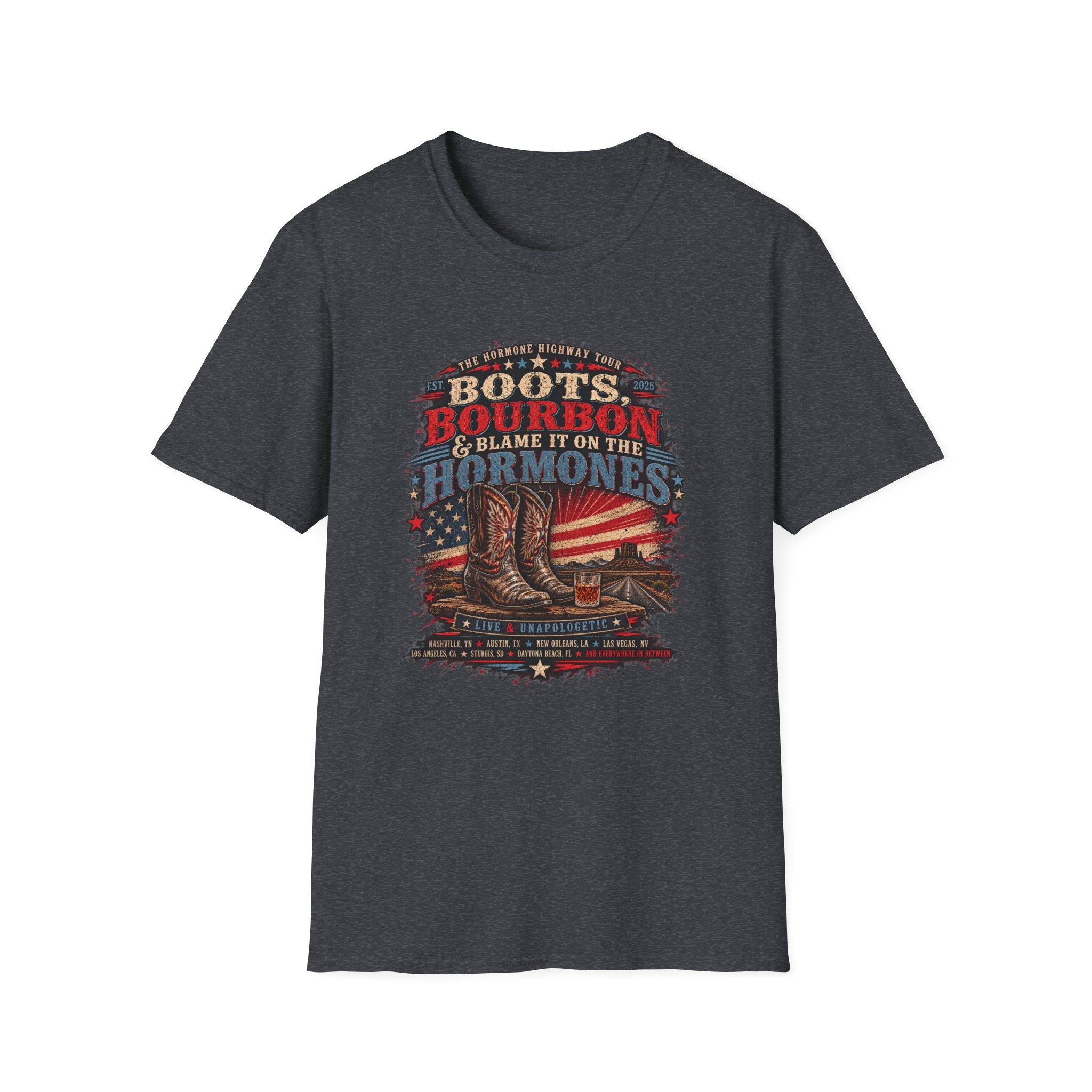 Boots, Bourbon T-Shirt - USA