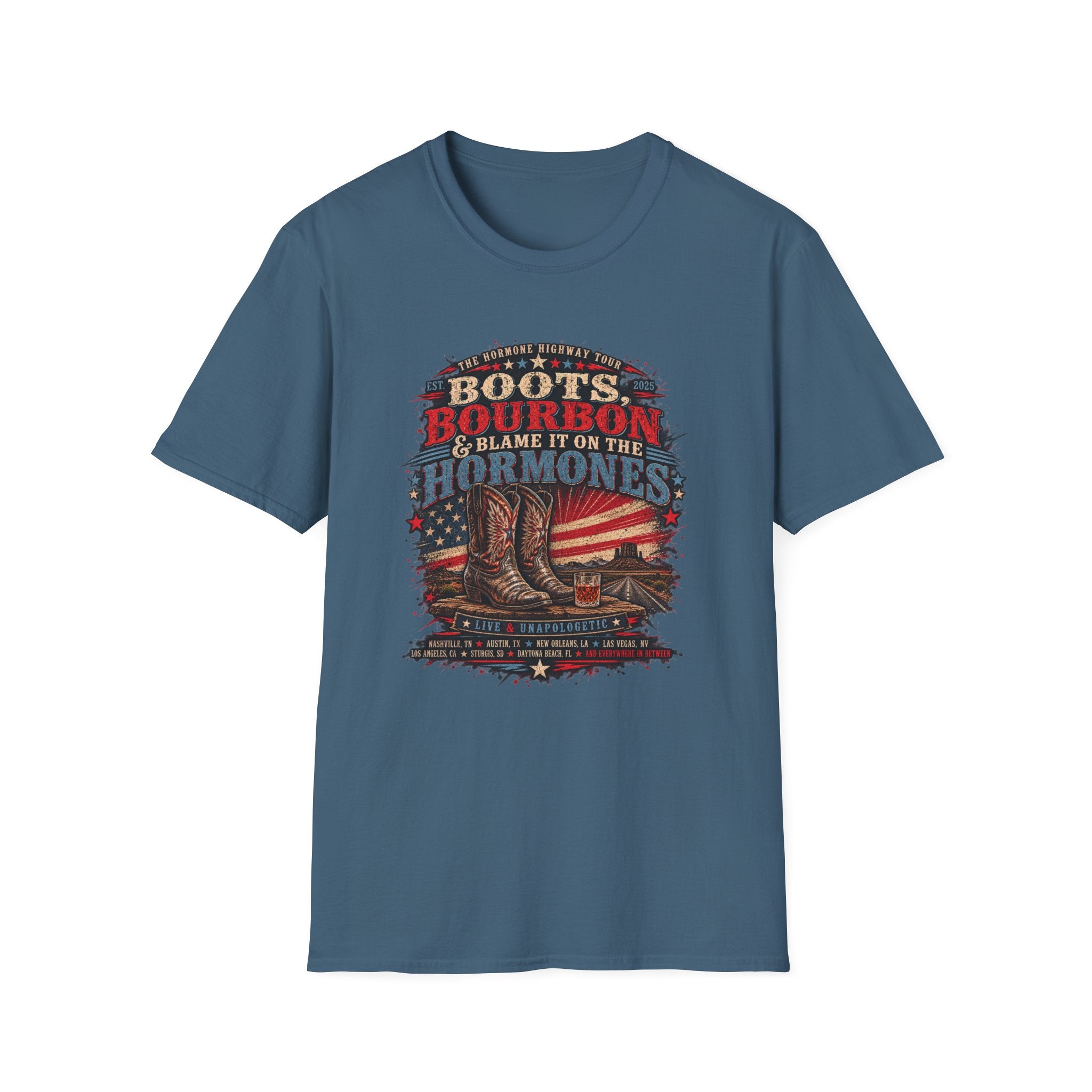Boots, Bourbon T-Shirt - USA